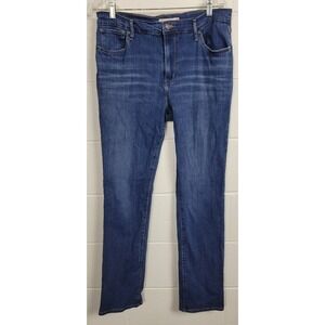 Levi's Womens 724 High‎ Rise Straight Jeans Blue 18883-0126 sz 32